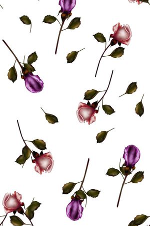 潮流时尚花卉印花华亿平台图片