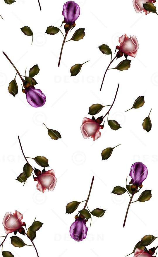 潮流时尚花卉印花华亿平台图片