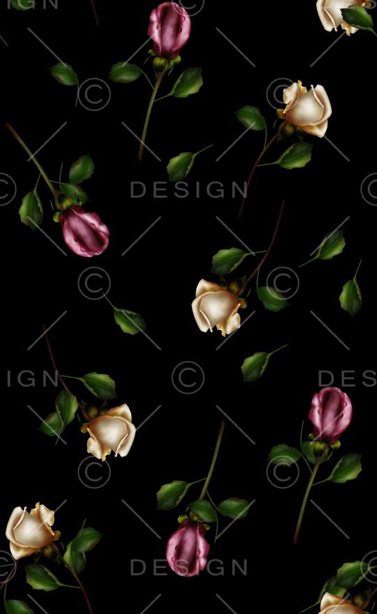 潮流时尚花卉印花华亿平台图片