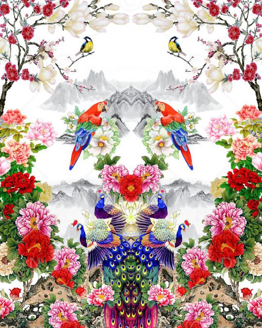 风景印花华亿平台图片