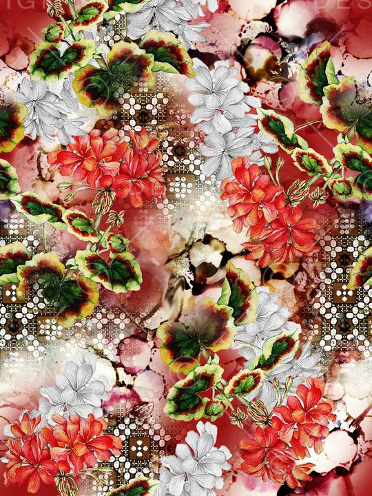 欧式印花华亿平台图片