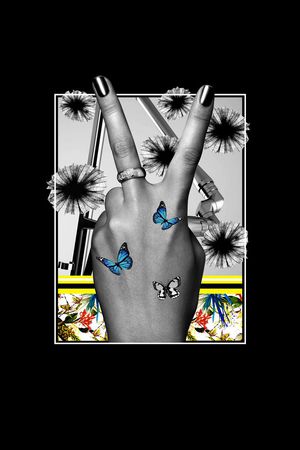 休闲风印花华亿平台图片