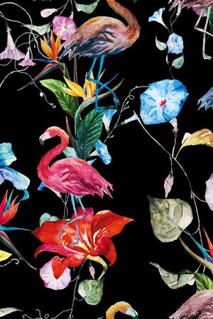 火烈鸟印花华亿平台图片