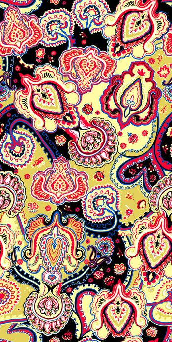 584387-时尚手绘印度花纹