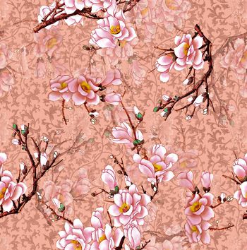 584392-浪漫花卉-工笔玉兰