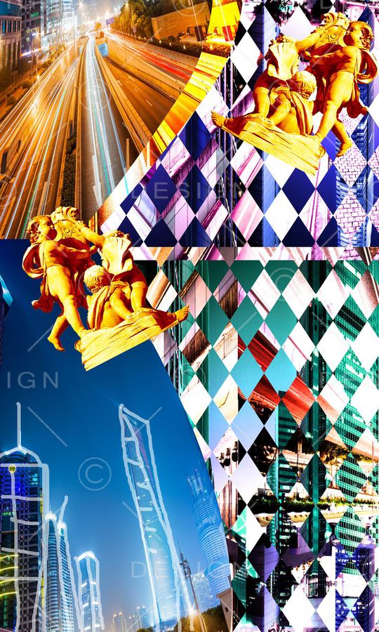 解构主义印花华亿平台图片