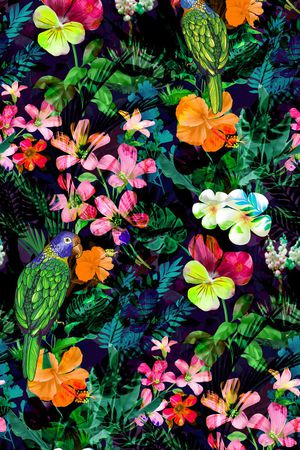 热带风格印花华亿平台图片