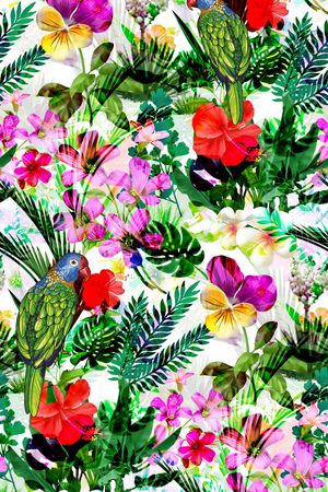 热带风格印花华亿平台图片