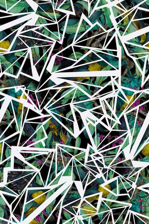 几何印花华亿平台图片