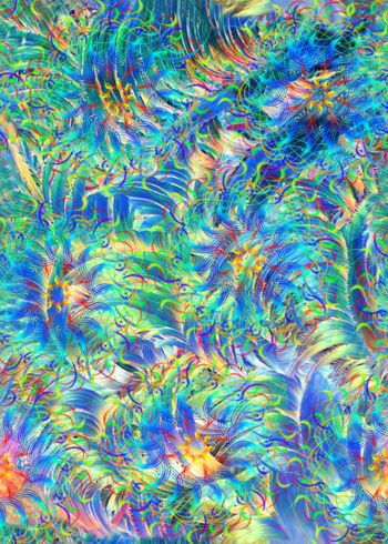 584606-抽象纹理炫彩线圈