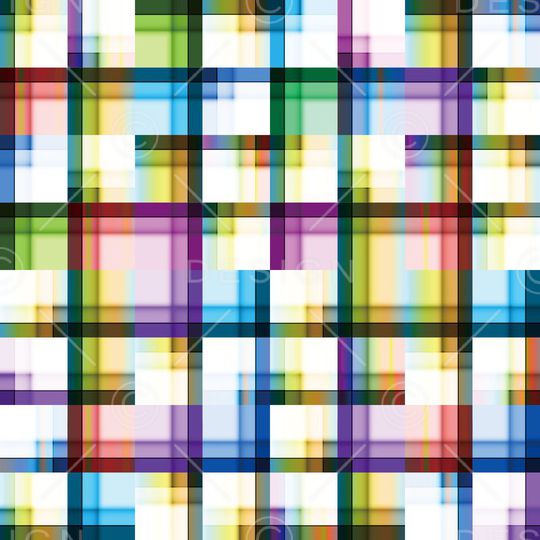 彩色方框格子印花华亿平台图片