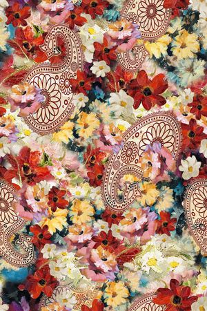 笔触印花华亿平台图片