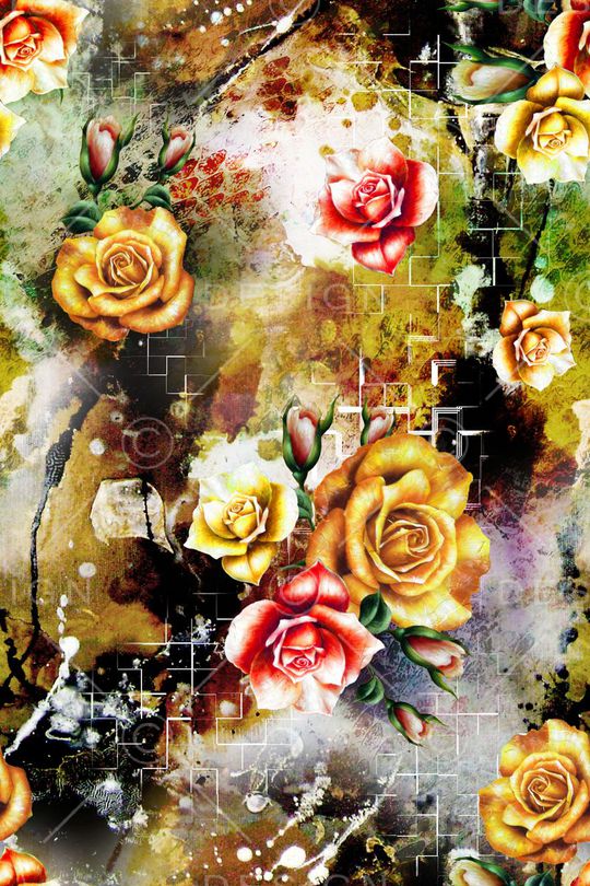 笔触印花华亿平台图片