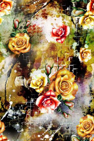 笔触印花华亿平台图片