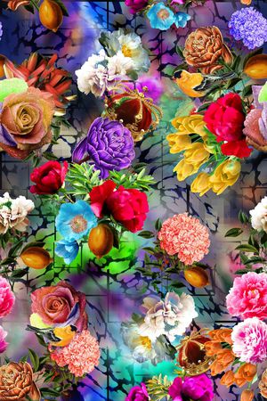 迷幻时装印花华亿平台图片