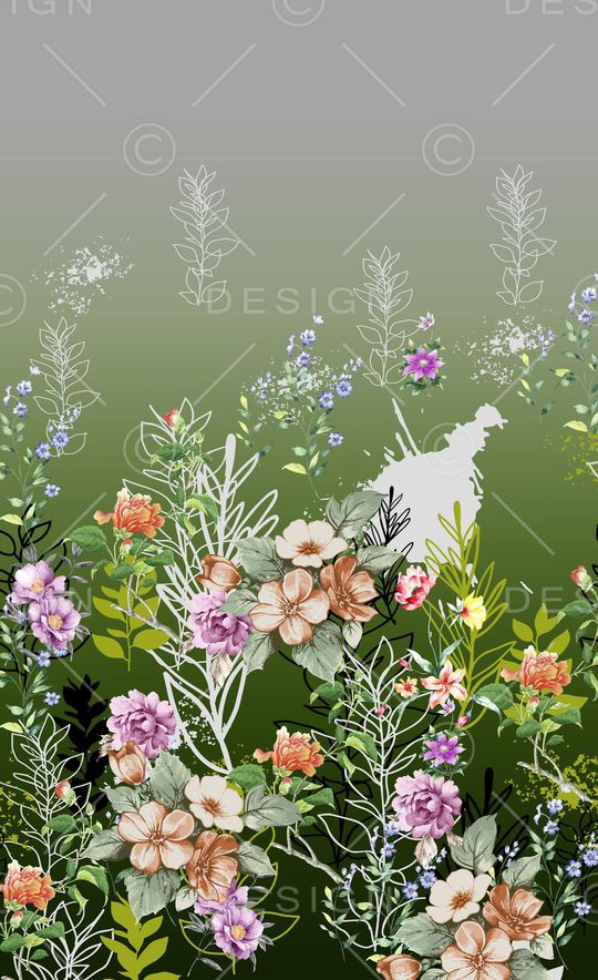 手绘印花华亿平台图片