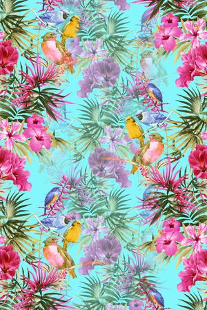 热带风格印花华亿平台图片