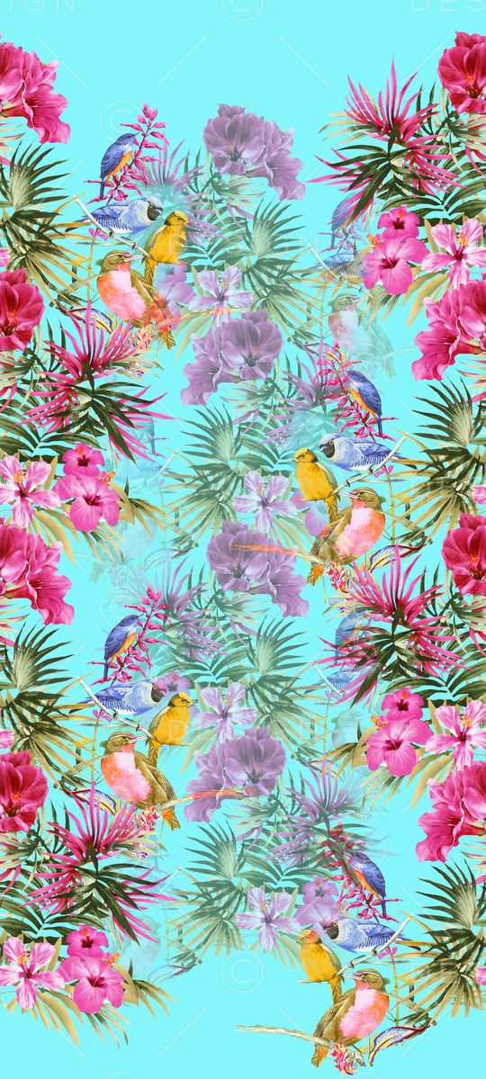 热带风格印花华亿平台图片