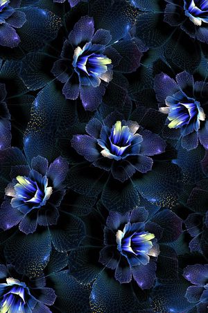 抽象、花卉、科技感印花华亿平台图片