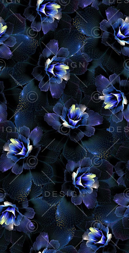 抽象、花卉、科技感印花华亿平台图片