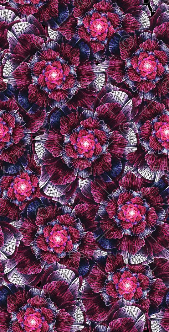 抽象、花卉、科技感印花华亿平台图片