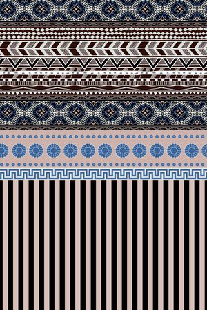 条纹、民族、几何印花华亿平台图片