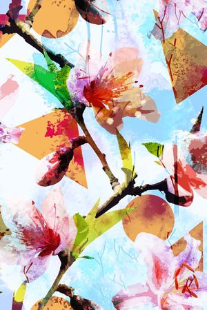 花卉、抽象、几何印花华亿平台图片