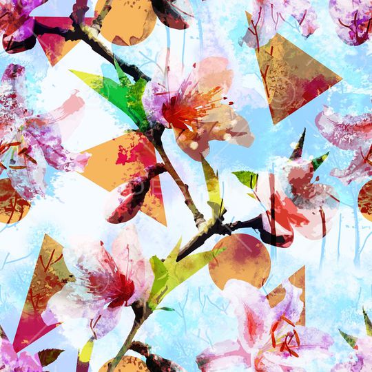 花卉、抽象、几何印花华亿平台图片