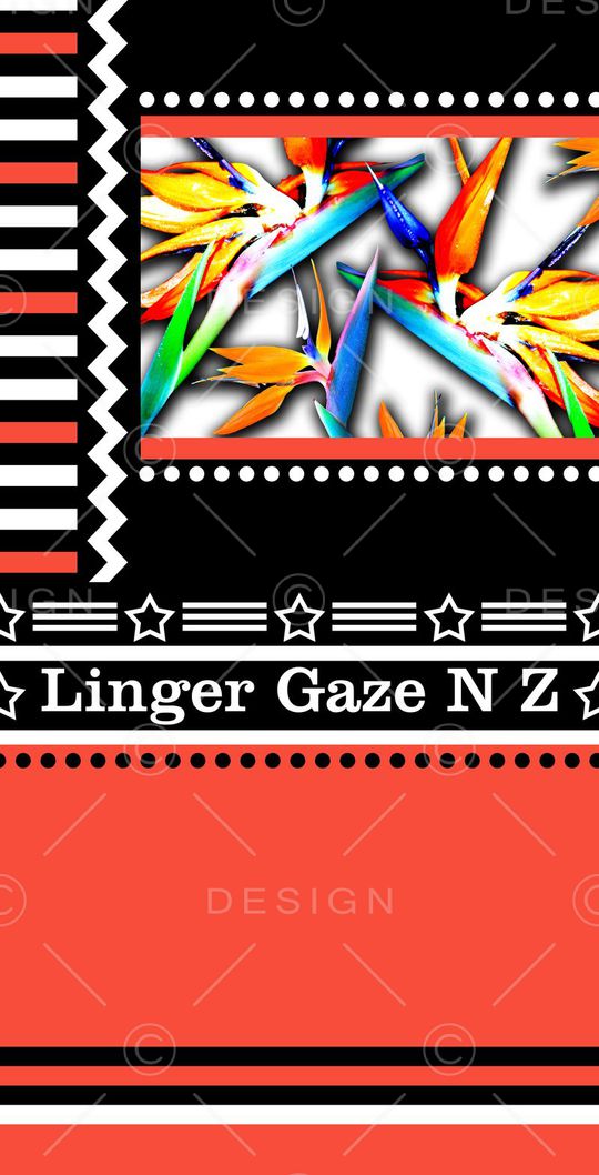 几何、色块、天堂鸟印花华亿平台图片