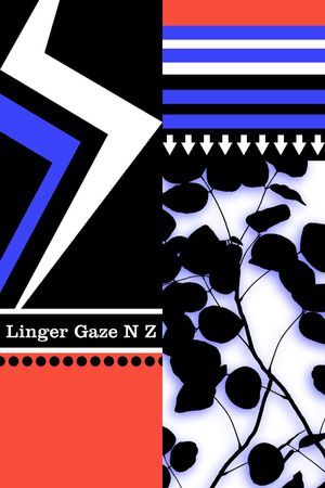 几何、色块、闪电、树叶剪影印花华亿平台图片