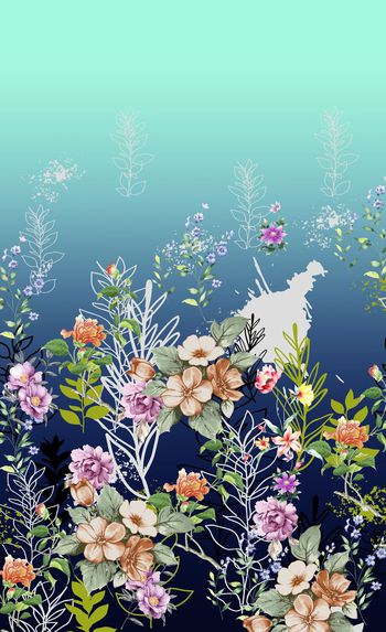 584809-浪漫花卉-花卉