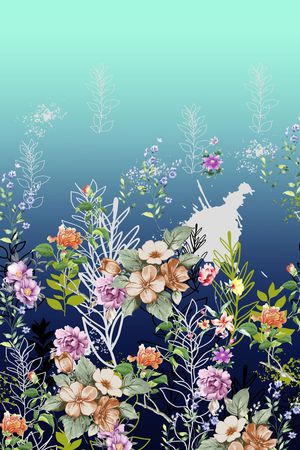 手绘印花华亿平台图片