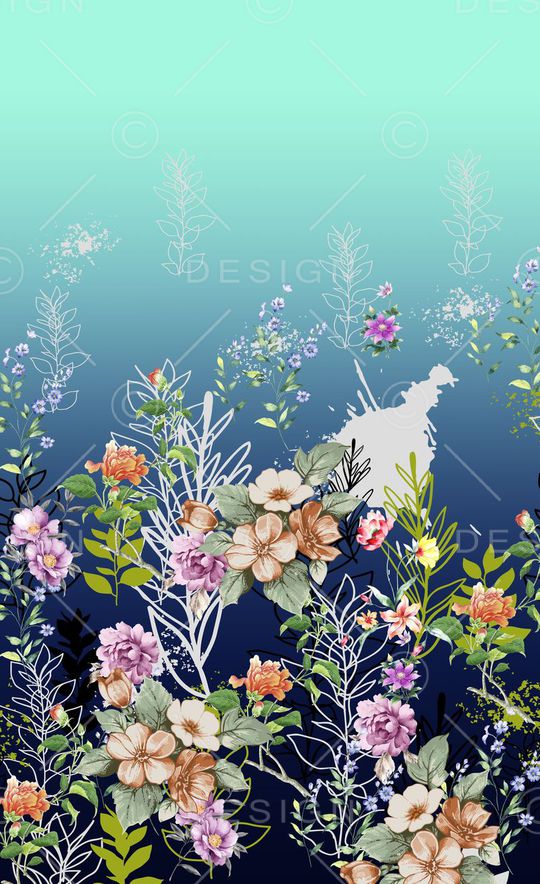 手绘印花华亿平台图片