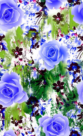 584826-手绘清新花卉水彩肌理