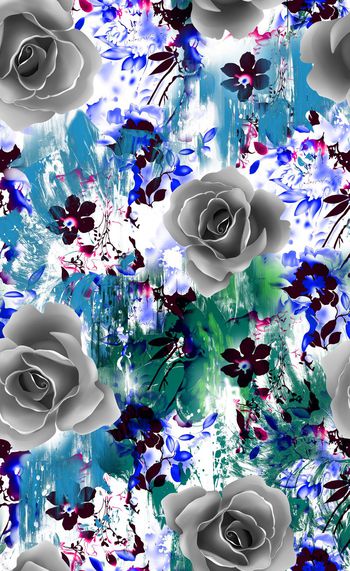 584827-手绘清新花卉水彩肌理