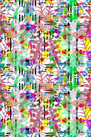 潮流时尚印花华亿平台图片