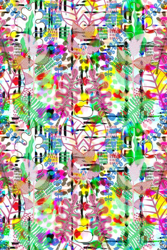 潮流时尚印花华亿平台图片