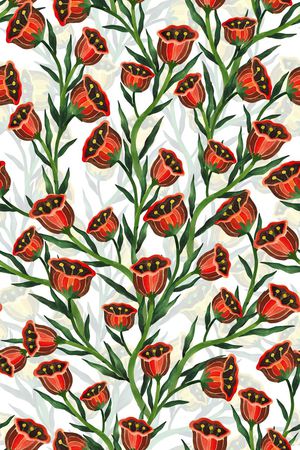 花卉蔓藤印花华亿平台图片