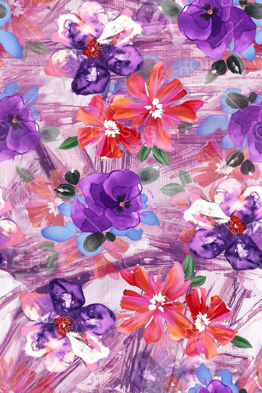 手绘印花华亿平台图片