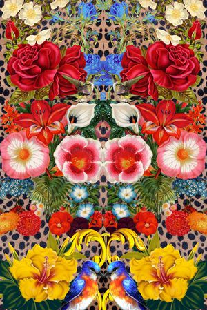 豹纹印花华亿平台图片