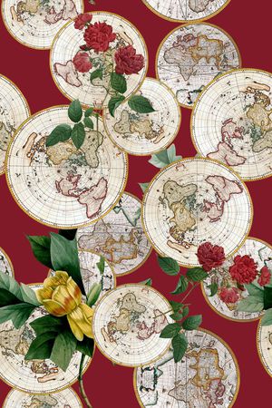 欧式印花华亿平台图片