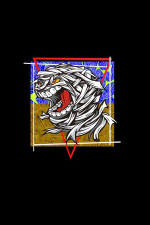 欧美 卡通 男装T恤 独幅 定位印花华亿平台图片