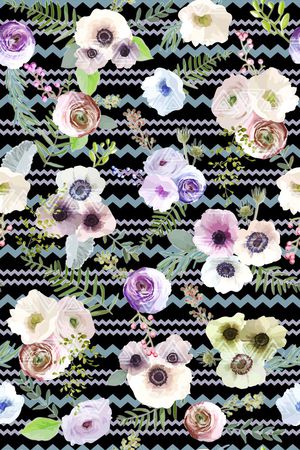 波浪条印花华亿平台图片