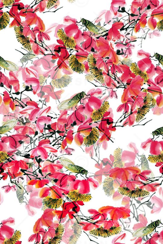 红叶印花华亿平台图片