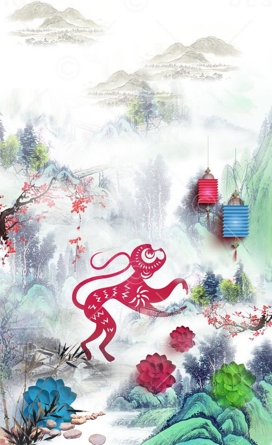 猴年印花华亿平台图片