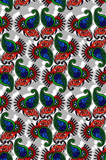 585134-佩斯利腰果纹女装