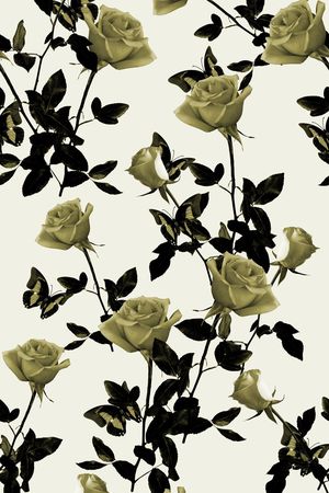 黑白格调印花华亿平台图片