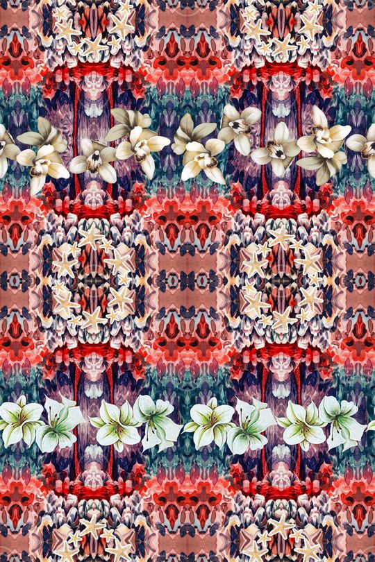 潮流时尚大牌印花华亿平台图片