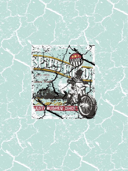 抽象男装图案印花华亿平台图片