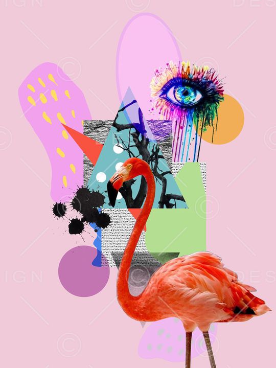 抽象印花华亿平台图片